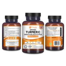 Load image into Gallery viewer, Prowise Healthcare - Organic Turmeric 1440mg with Black Pepper & Ginger 120 Capsules
