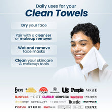 Load image into Gallery viewer, Clean Skin Club - Clean Towels™ XL, Disposable Face Towels, 50 Count