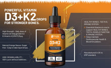 Load image into Gallery viewer, Prowise Healthcare - Vitamin D3 4000iu + K2 MK7 25µg I Orange Liquid Drops I High