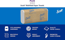 Load image into Gallery viewer, TOWEL MULTIFOLD 9.2" WHITE SCOTT 250CT/PK 16/CS