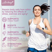 Load image into Gallery viewer, NAD+ Resveratrol Supplements - Natural Energy, Anti-aging and Cellular Health, Strengthens The Immune System - 120 Capsules 