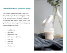 Load image into Gallery viewer, The Motif Manual Silicone Breast Pump.