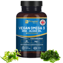 Load image into Gallery viewer, Prowise Healthcare - Prowise Vegan Omega-3 DHA from Algae Oil | 60 Softgels with Vitamin E