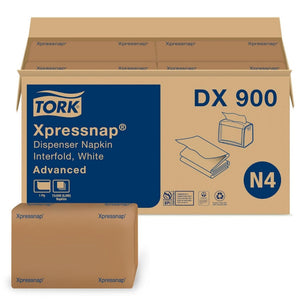 Tork Xpressnap® Dispenser Napkins 8.5" X 13" 4.25X6.5 White Paper Interfold 2000/ce