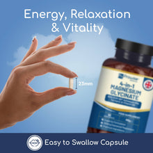 Load image into Gallery viewer, Magnesium Glycinate with Ashwagandha, Turmeric &amp; Vitamin B6 - 90 Vegan Capsules | Prowise
