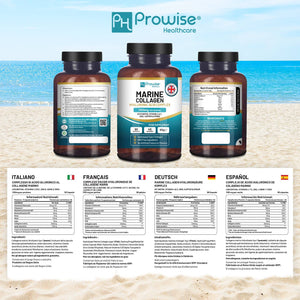 Prowise Healthcare - Marine Collagen with Hyaluronic Acid 1100mg - 90 Capsules Bo