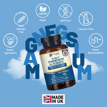 Load image into Gallery viewer, Magnesium Glycinate with Ashwagandha, Turmeric &amp; Vitamin B6 - 90 Vegan Capsules | Prowise
