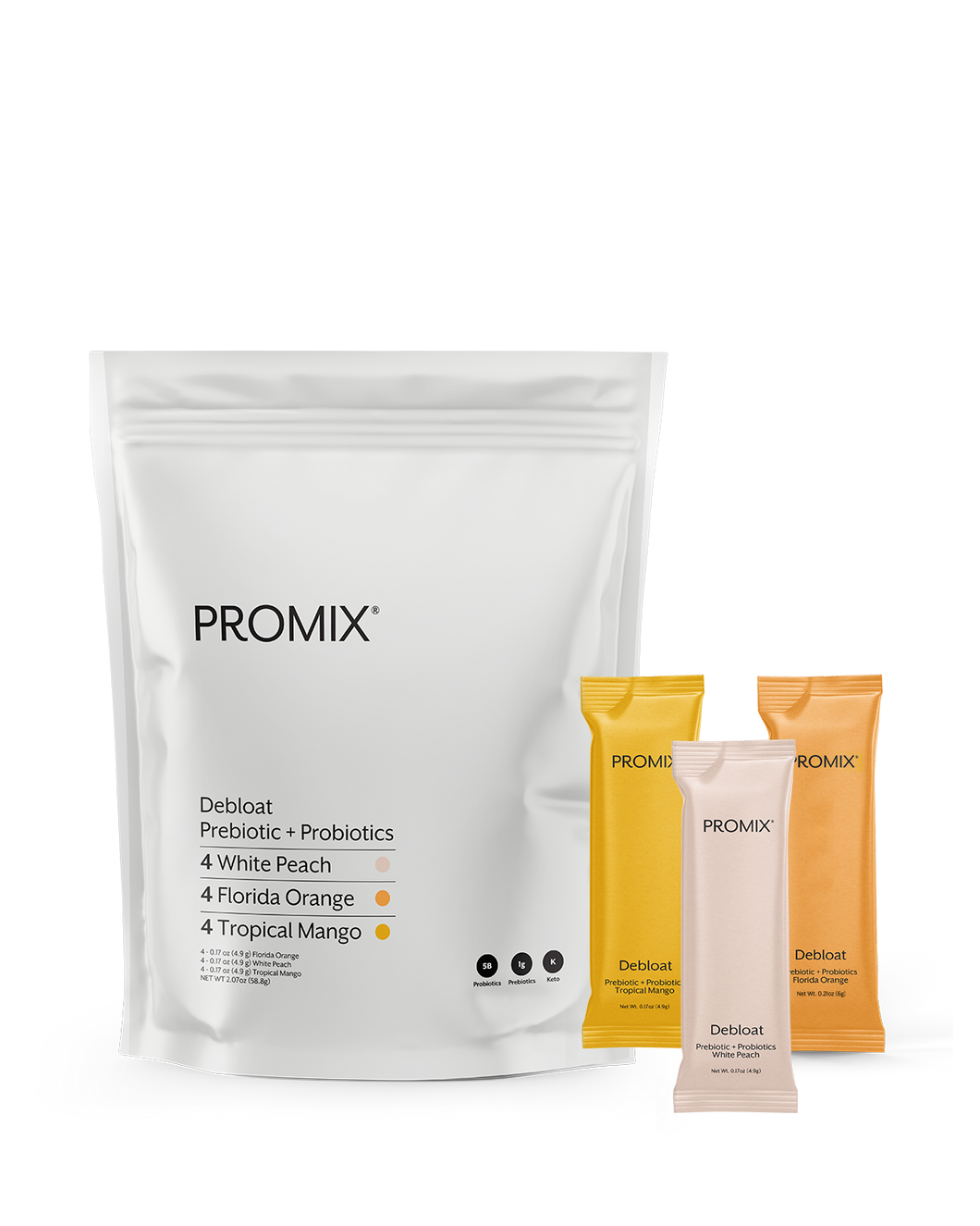 Promix - Debloat Variety Pack - Orange, Peach, Mango