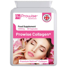 Load image into Gallery viewer, Prowise Healthcare - Marine Collagen+ 1200mg - 60 Capsules | UK Manufactured
