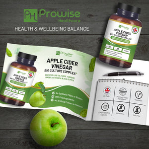 Prowise Healthcare - Apple Cider Vinegar Complex Capsules 1300mg 180 Vegan Capsules