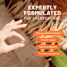 Load image into Gallery viewer, Prowise Healthcare - Ashwagandha 1500mg 180 Vegan Tablets
