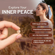 Load image into Gallery viewer, Prowise Healthcare - Lions Mane Mushroom Supplement 4000mg with Vitamin B1
