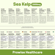 Load image into Gallery viewer, Prowise Healthcare - Sea Kelp 2000mg 200 Vegan Tablets | Natural Source of Iodine
