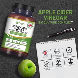 Prowise Healthcare - Apple Cider Vinegar Complex Capsules 1300mg 180 Vegan Capsules