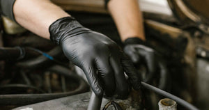 Gloveworks Black Nitrile Industrial Latex Free Disposable Gloves, Medium (Case of 1000)