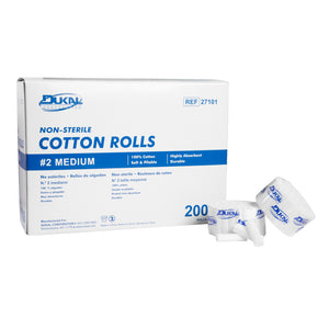 Cotton Roll 1-1/2" x 3/8" Non-Sterile, Dukal (12 Boxes per Case)