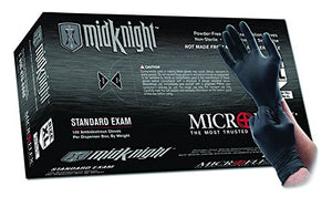 Microflex MidKnight Nitrile Exam Gloves