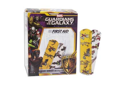 First Aid Superhero Adhesive Bandages, Size 3/4