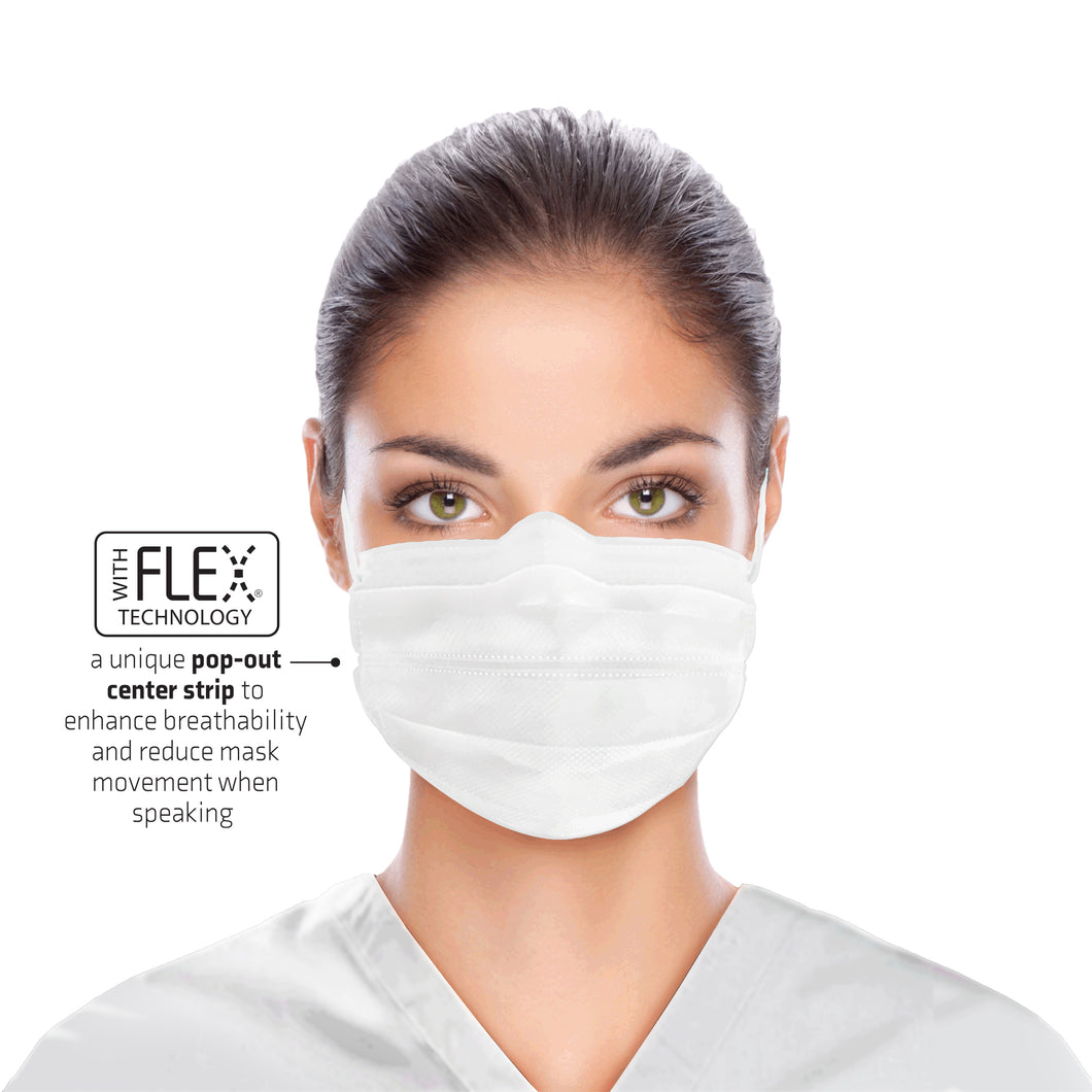 Flex Mask Ear-Loop White UniPack